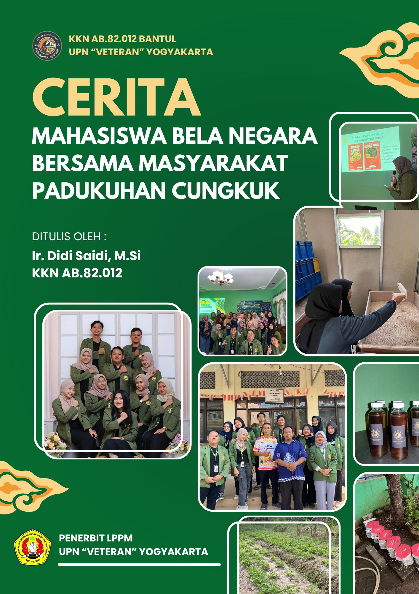 Cover Buku Cerita Mahasiswa Bela Negara Bersama Masyarakat Padukuhan Cungkuk